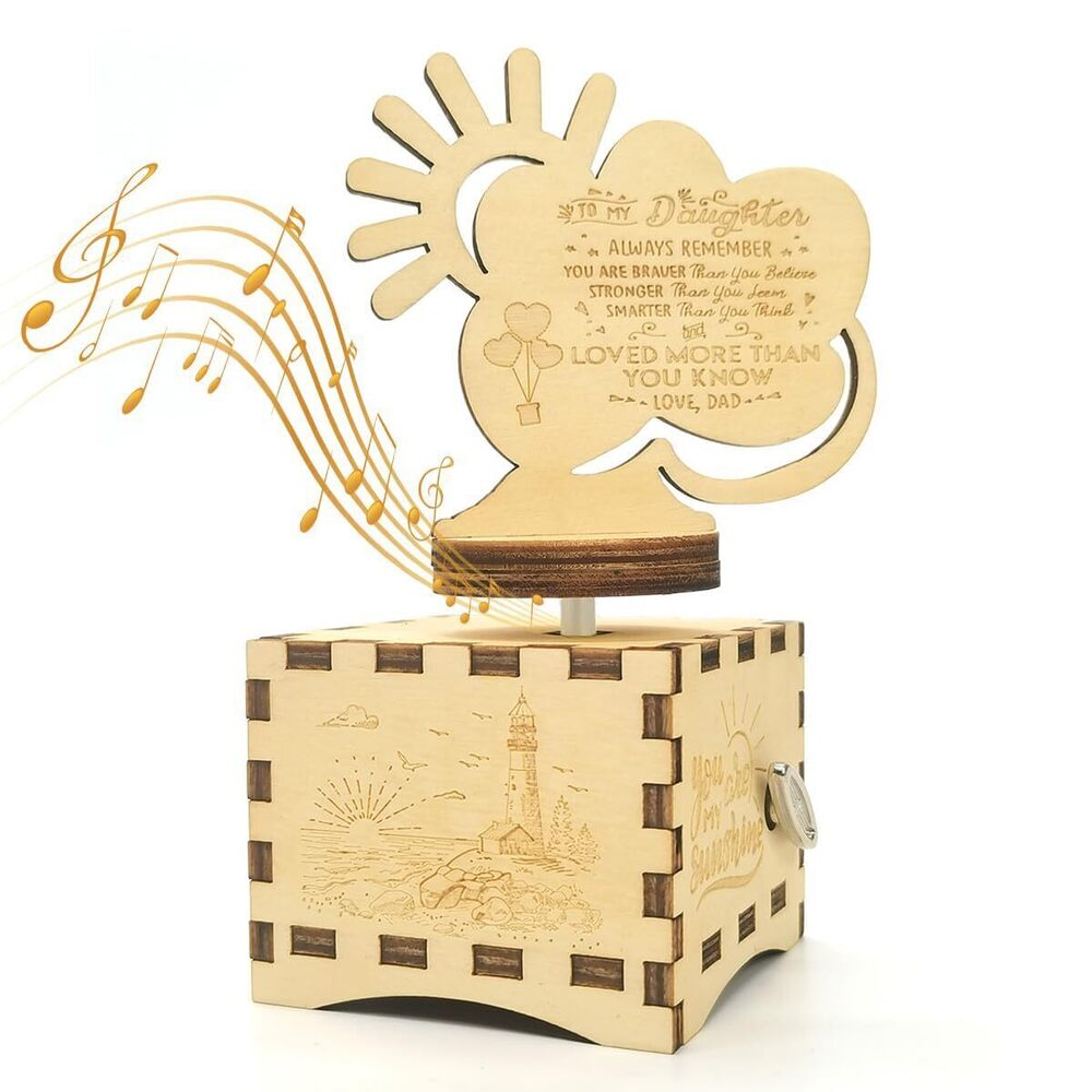 8949 Daughter Gifts from Dad, You are My Sunshine Music Box, Daughter Gift
